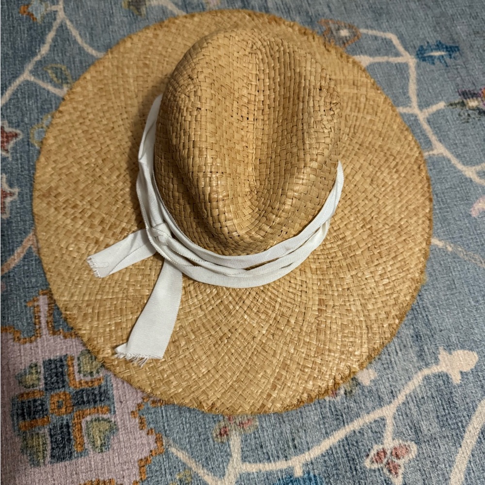 Wyeth by Todd Magill Tan Straw Hat with White Band